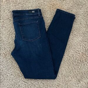 Kut from the Kloth Women's Diana High Rise Relaxed Fit Skinny Jeans Blue | Sz 14